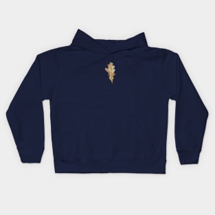 Autumn Leaf in Golden Splendor Kids Hoodie